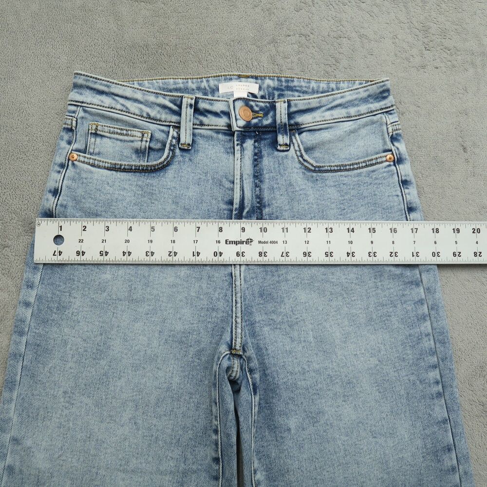 LC Lauren Conrad Jeans Women's Size 10 Blue Super High-Rise Straight 29" Inseam - Picture 8 of 16